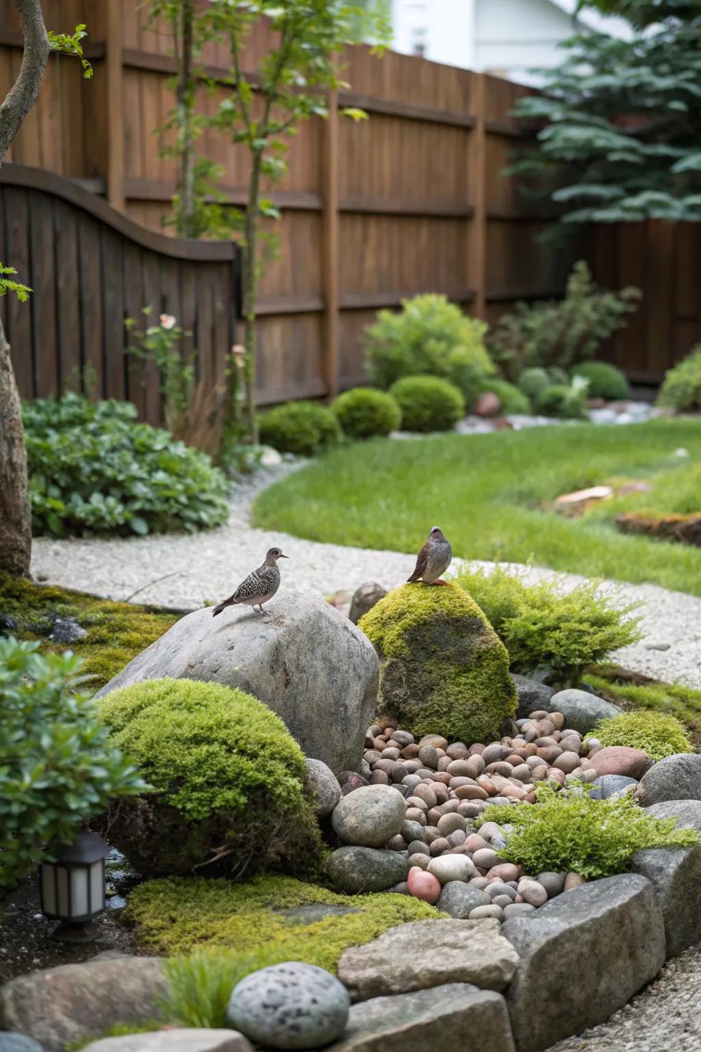 Rock gardens provide diverse habitats and add texture to your yard.