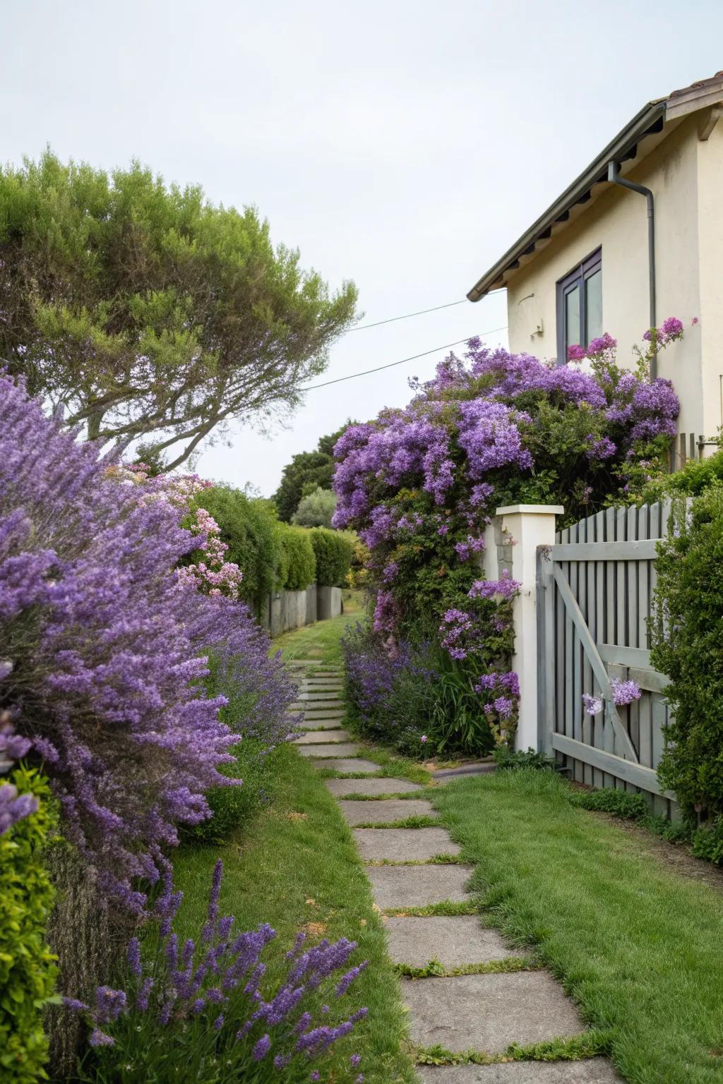 Bring calmness with a pop of purple.