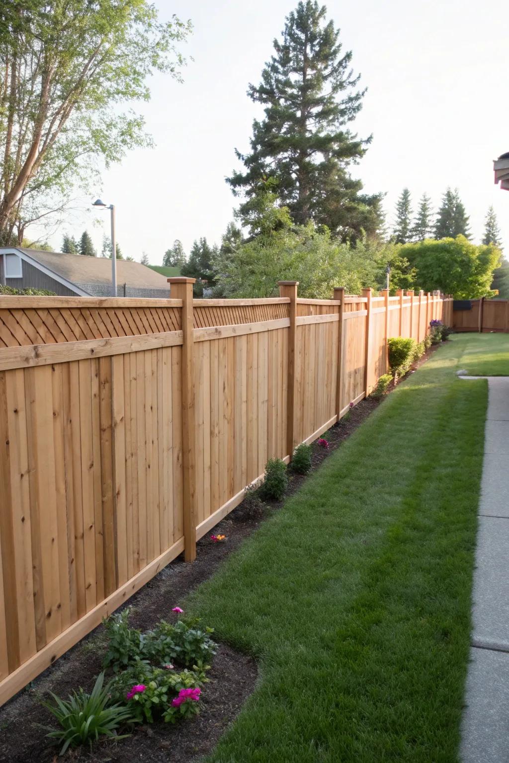 Good neighbor fences for harmony and style on both sides.