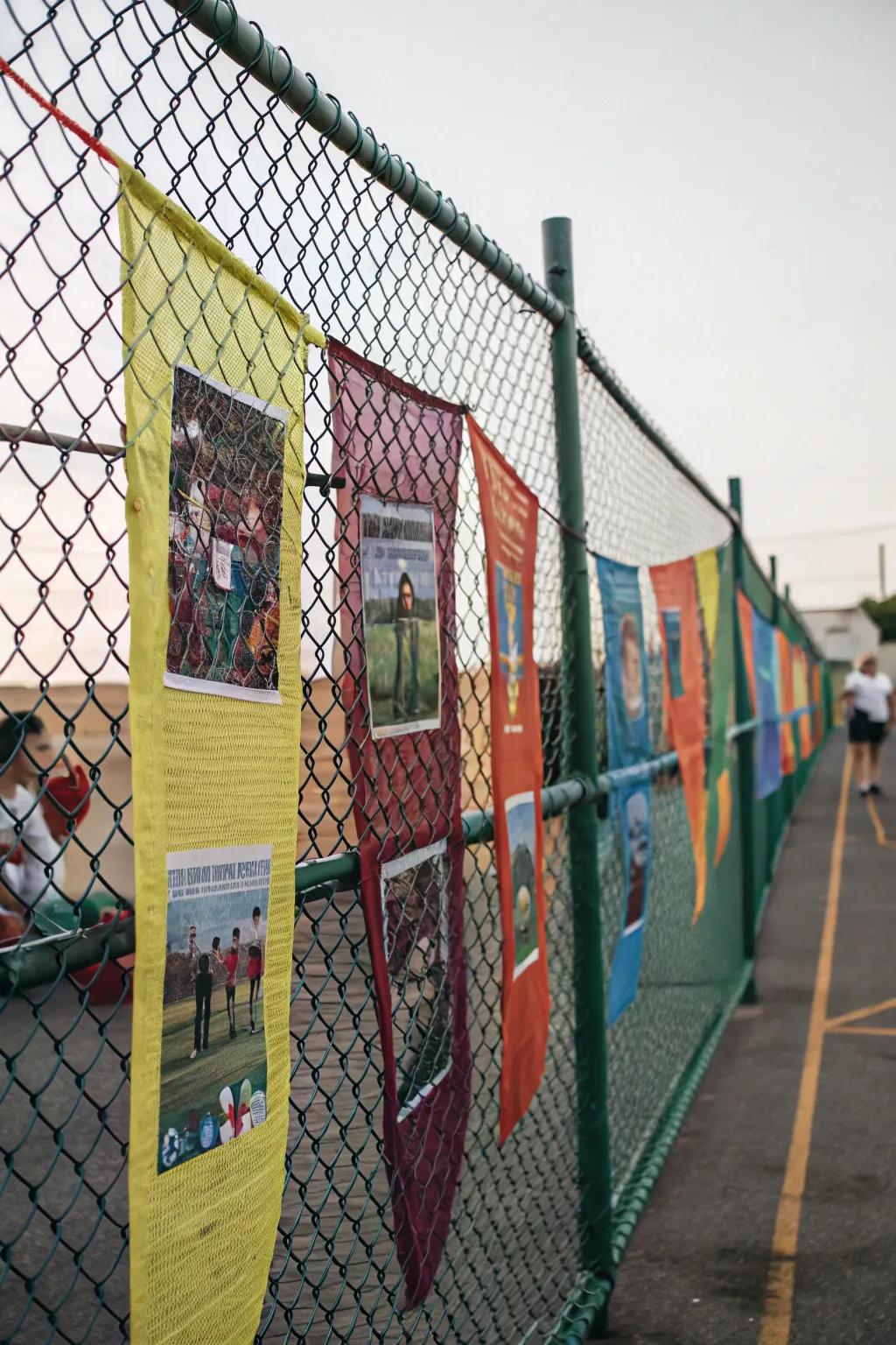 Mesh banners add a personal touch to your fence.