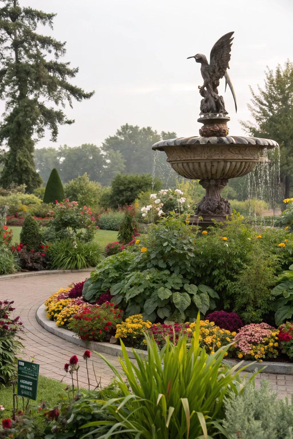 A focal point adds interest and draws the eye in any garden