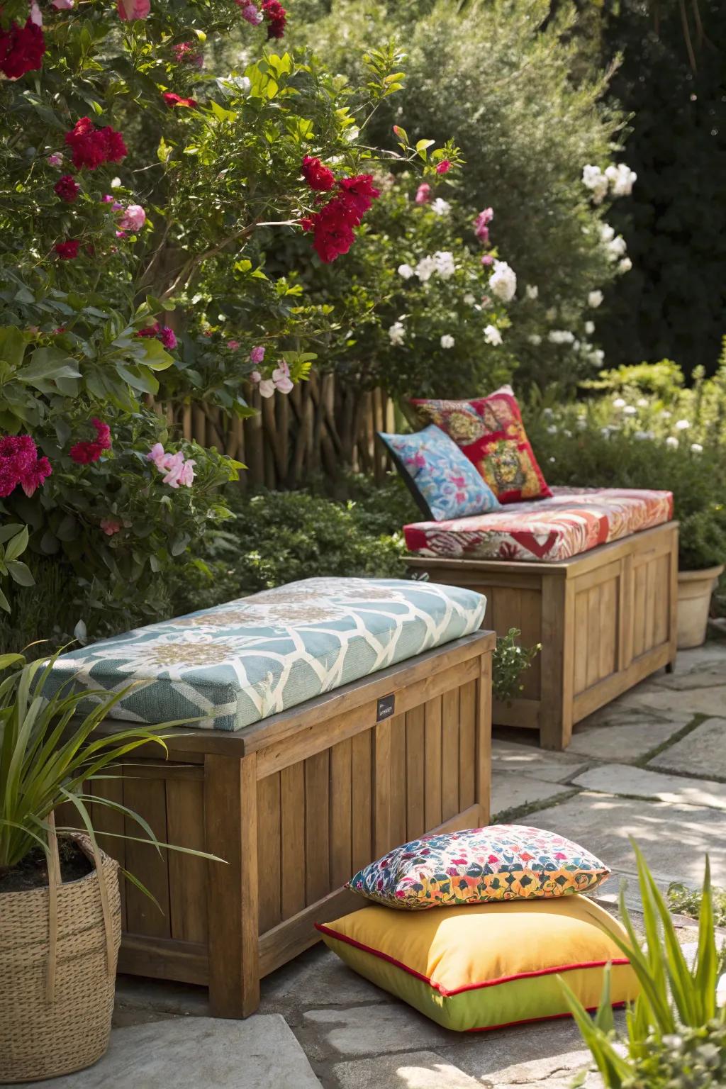 Storage benches combine seating with clever storage solutions.