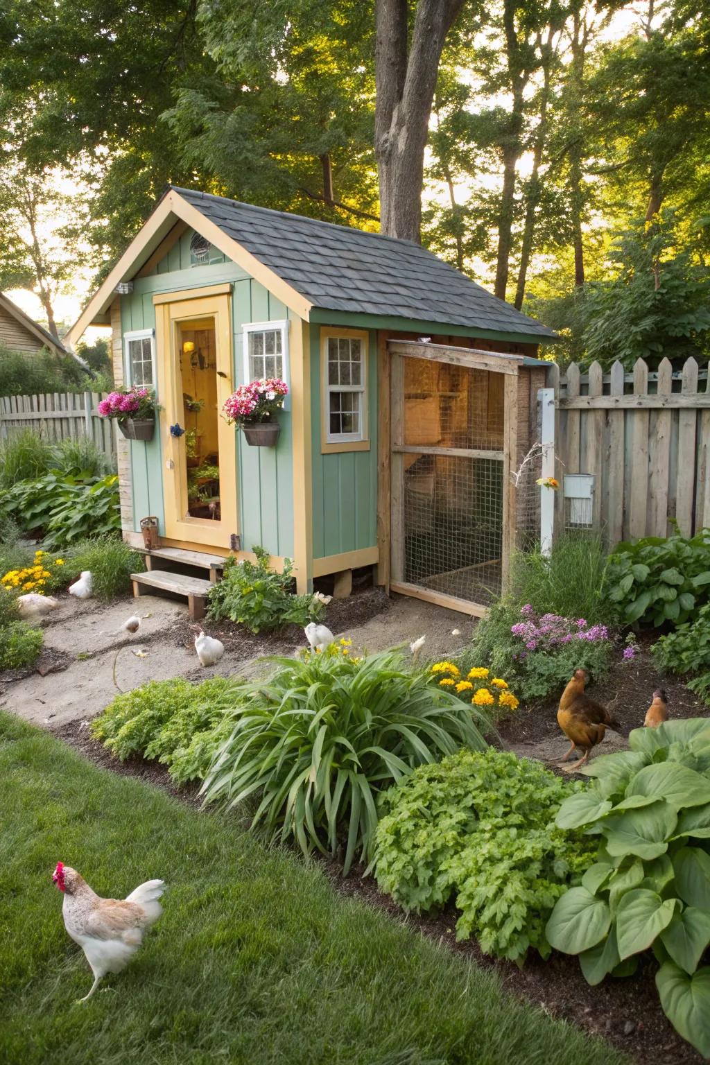 Garden shed conversion: practicality meets charm.