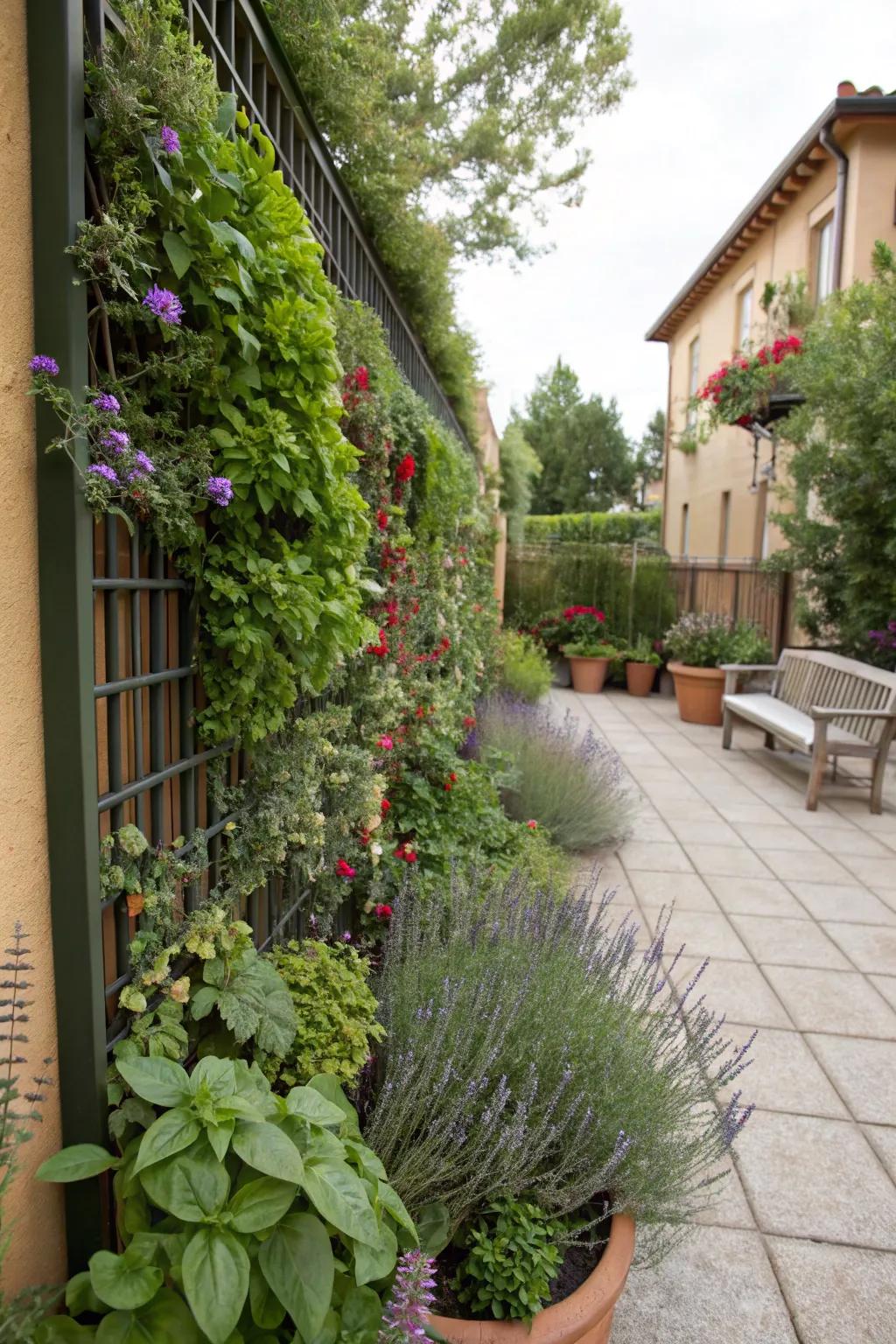 Living walls add life and fragrance to your space.