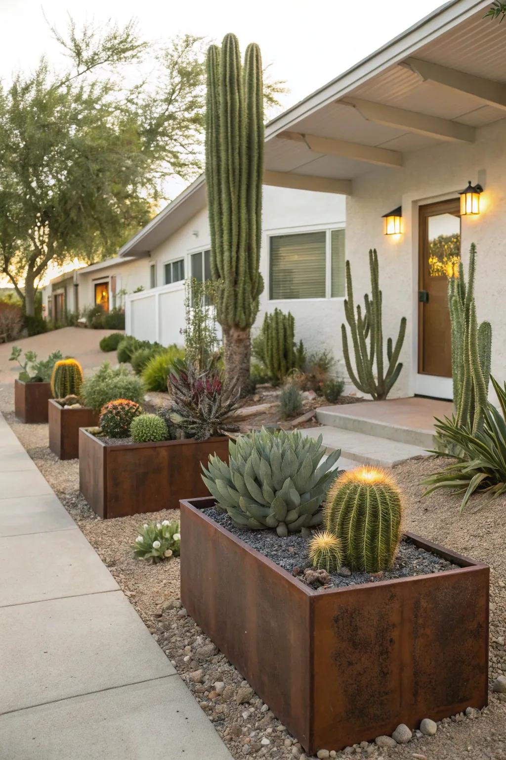 Heat-resistant elements ensure your yard remains beautiful all year.