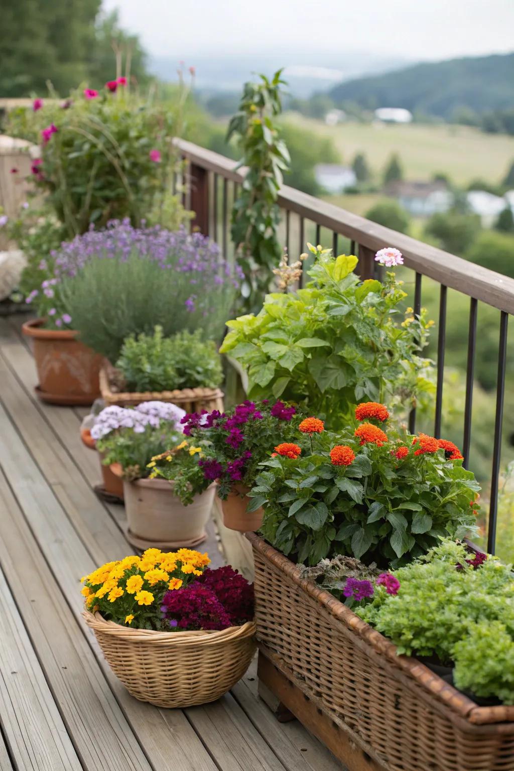 Combine beauty and function with edible flowers.