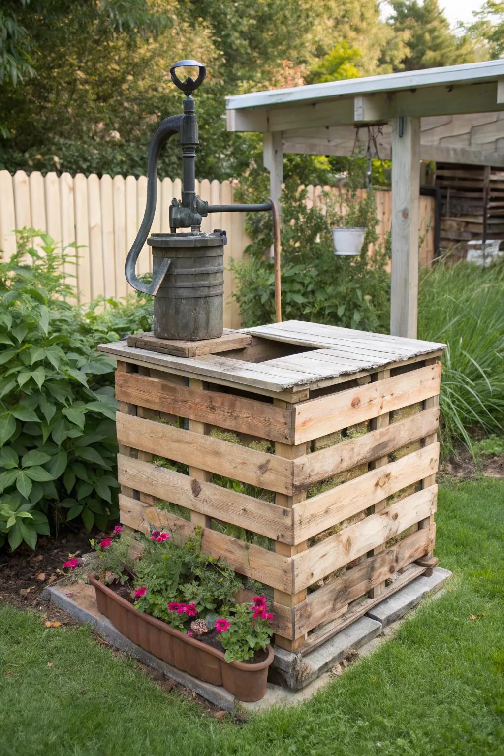 A DIY pallet cover allows for personal creativity.