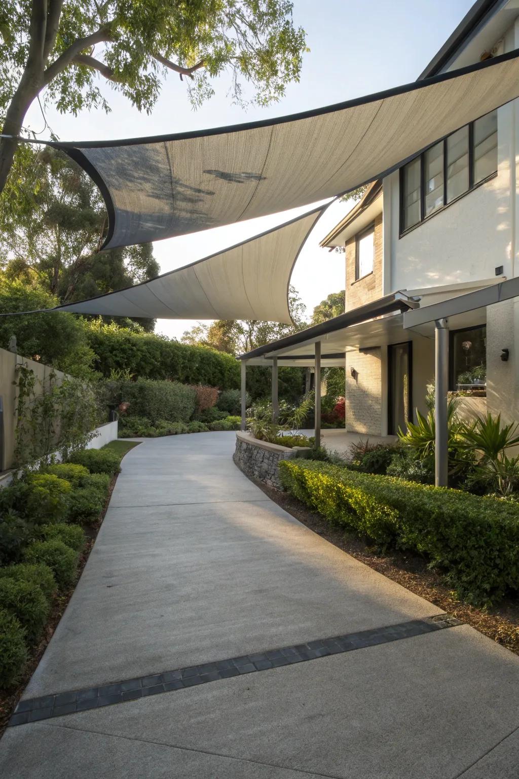 Versatile coverage with flexible shade cloths.