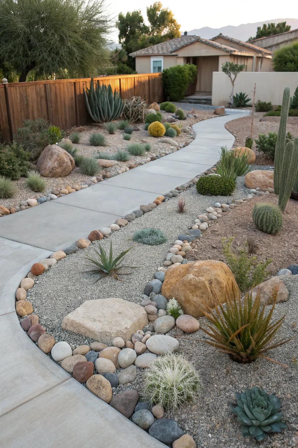 Xeriscaping conserves water and looks stunning.