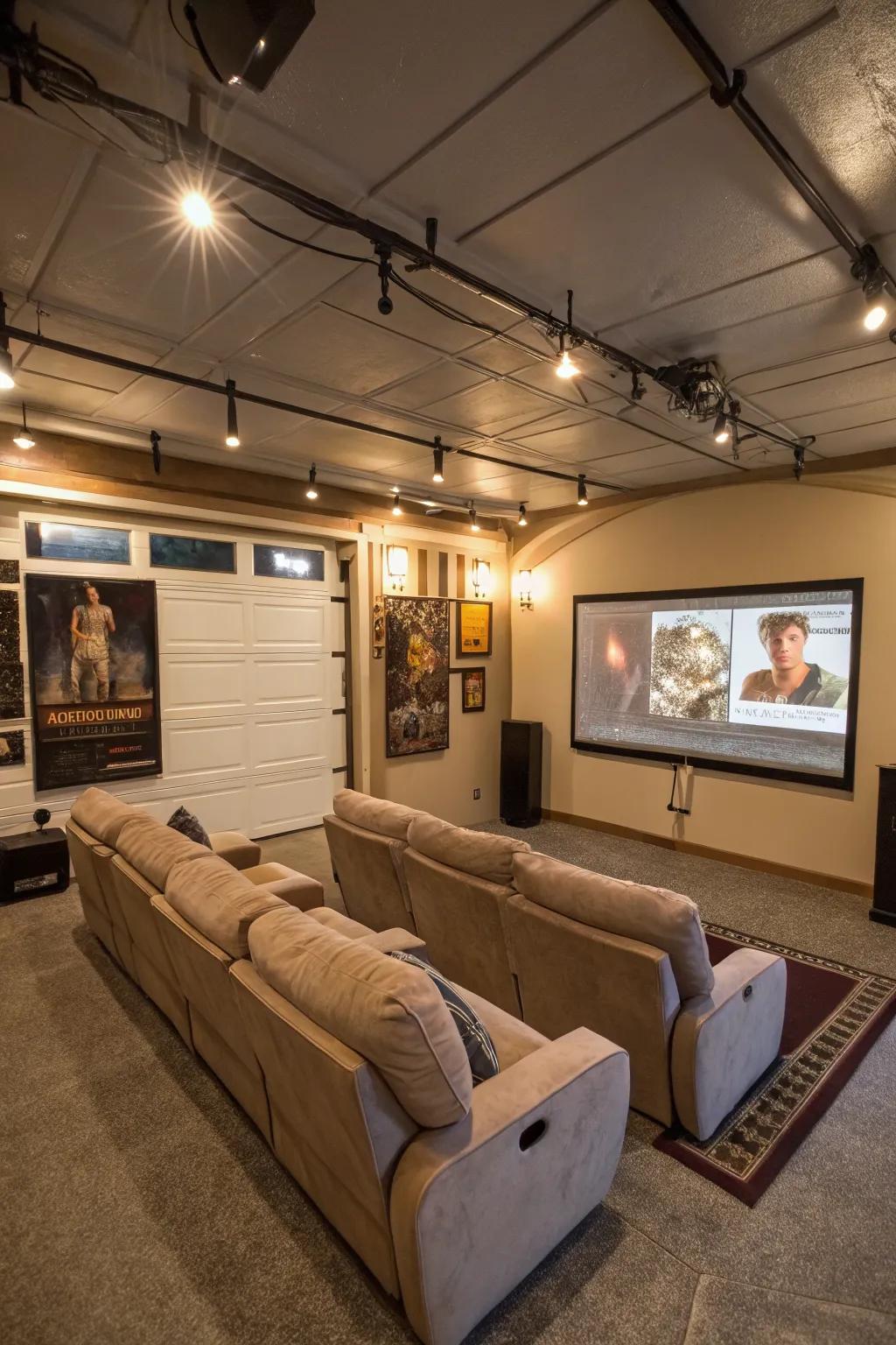 A private cinema experience in the comfort of home.