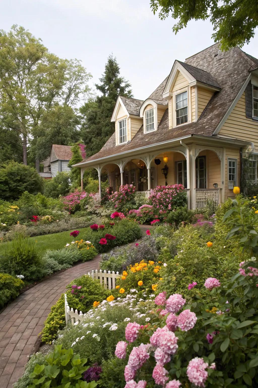 Brighten spaces with arched top dormers.