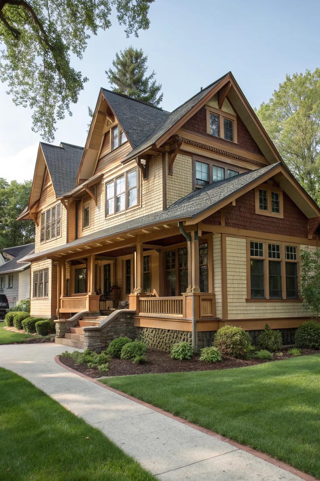 Craftsman-style trim offers timeless and classic elegance.