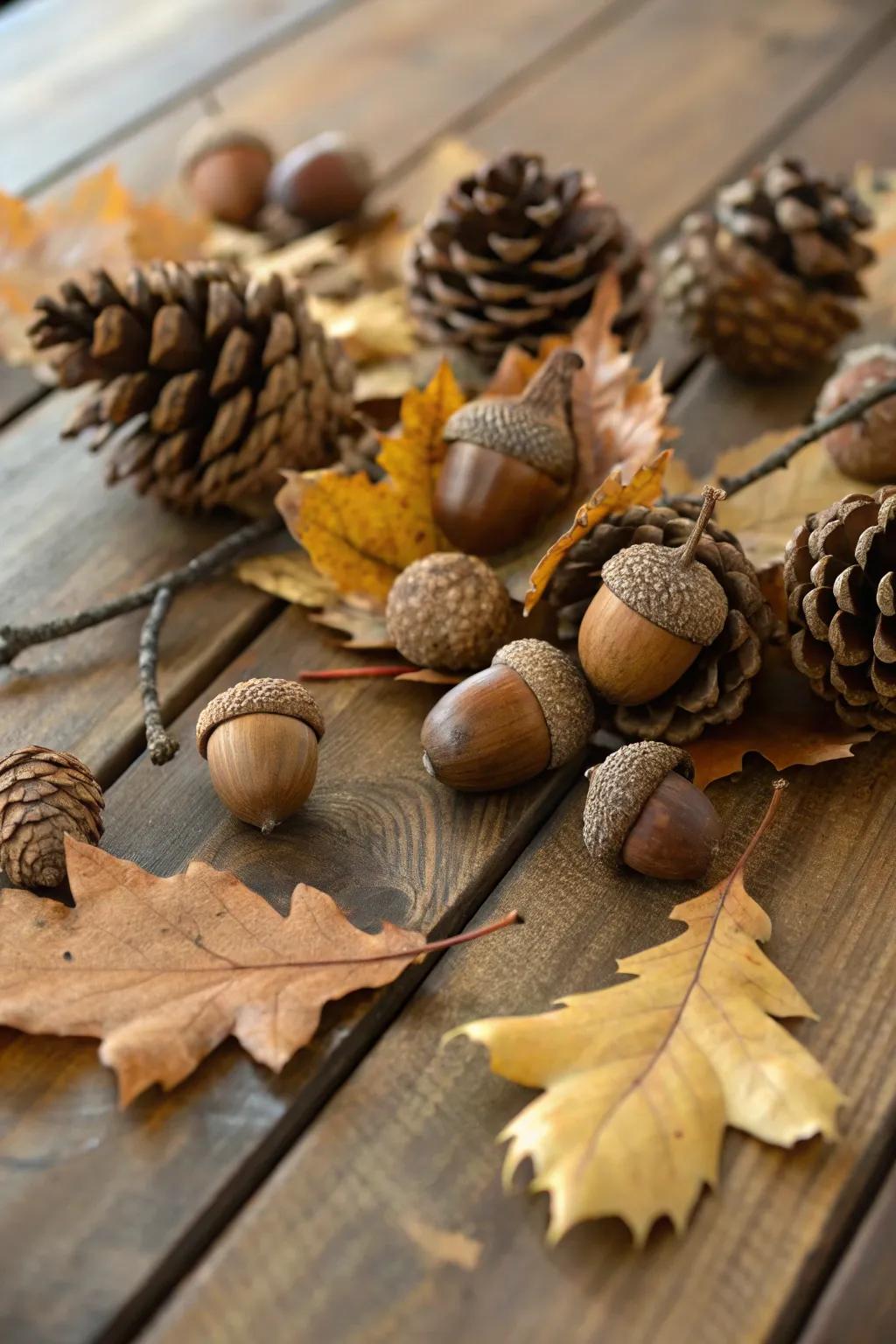 Natural elements add texture and a rustic vibe to your decor.