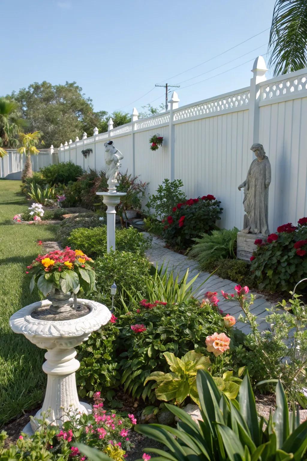Garden ornaments add personality and function to outdoor spaces.