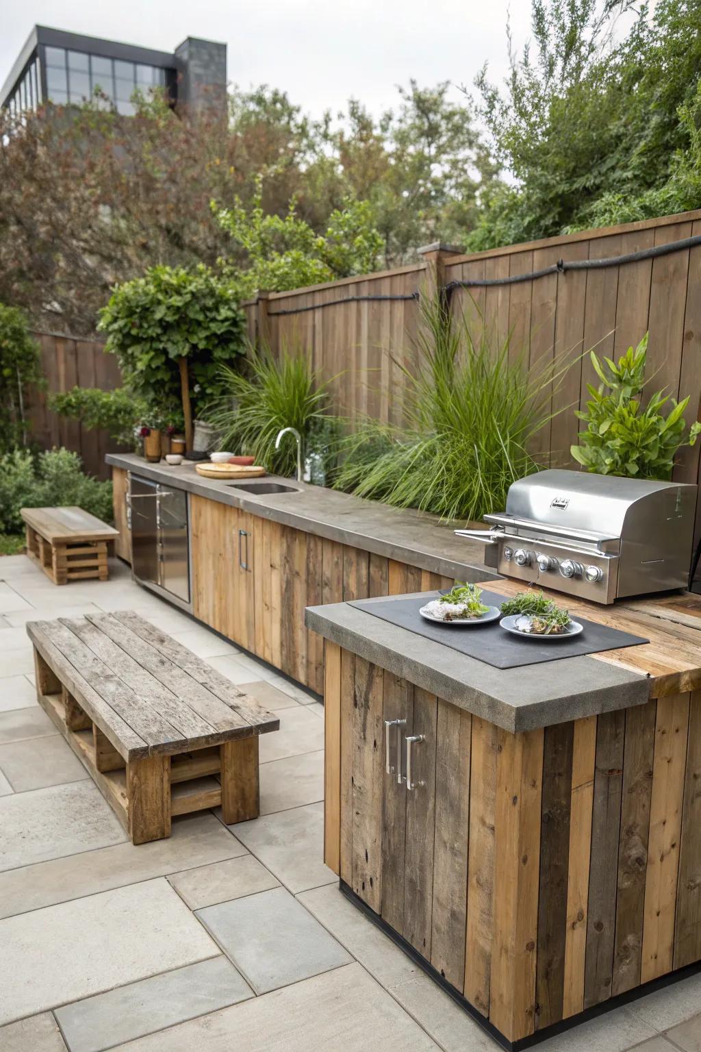 Sustainable materials add eco-friendly charm.