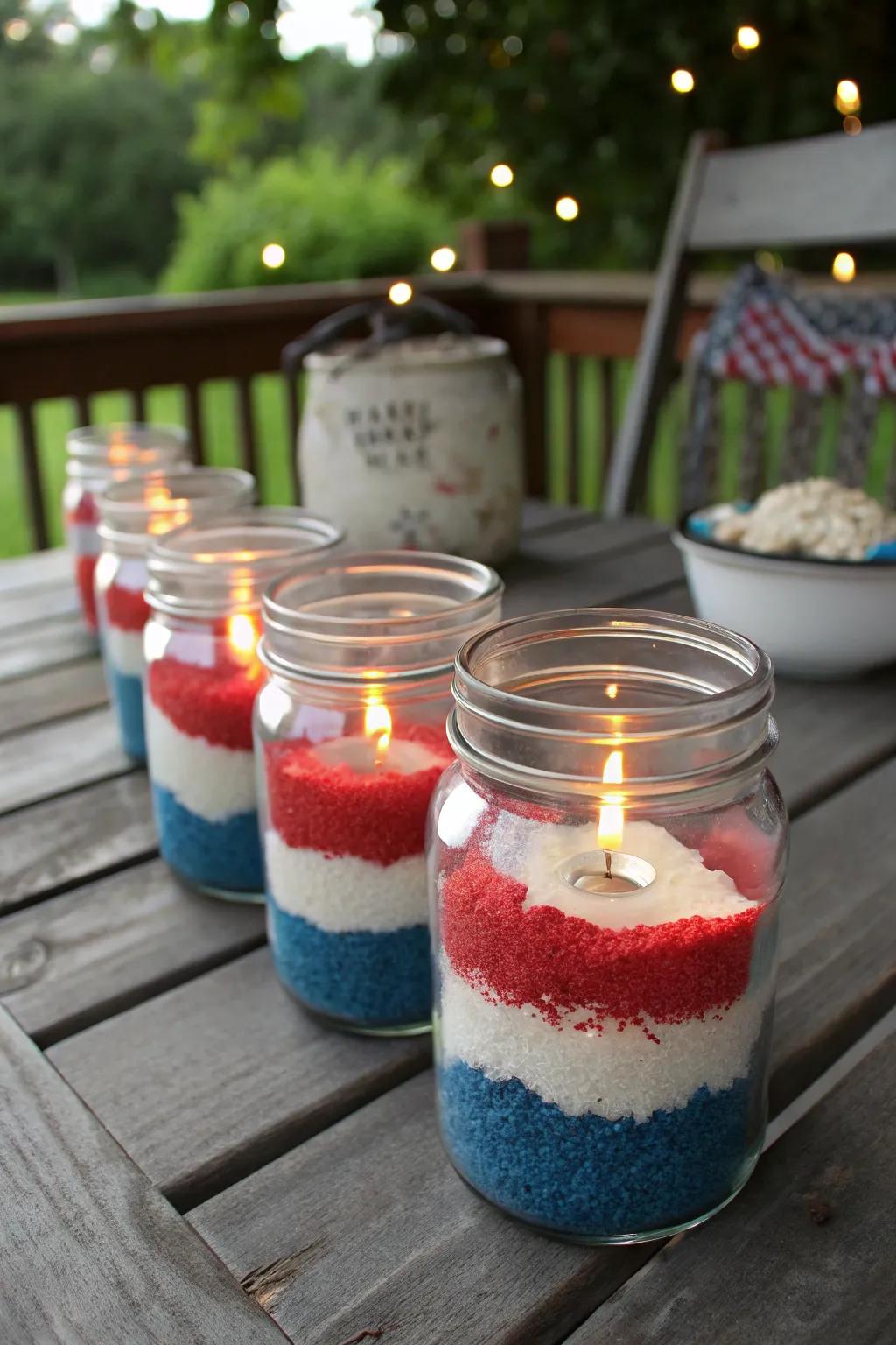 Create ambiance with DIY candle holders.