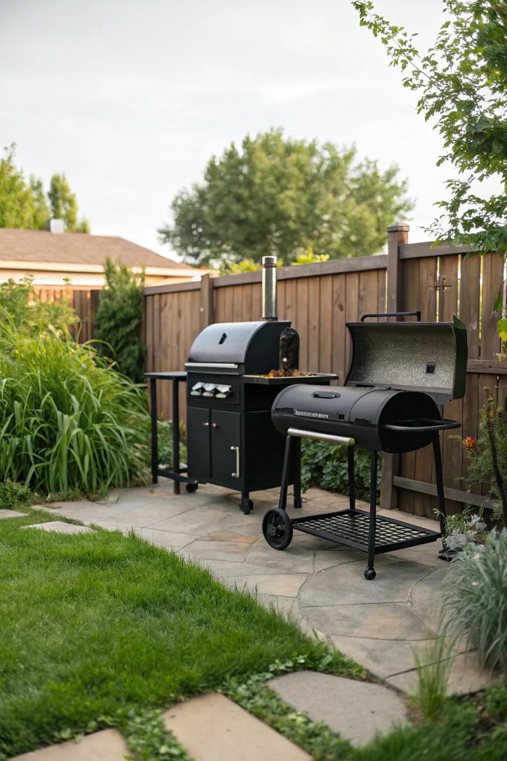 Double your cooking options with a grill and smoker combo.