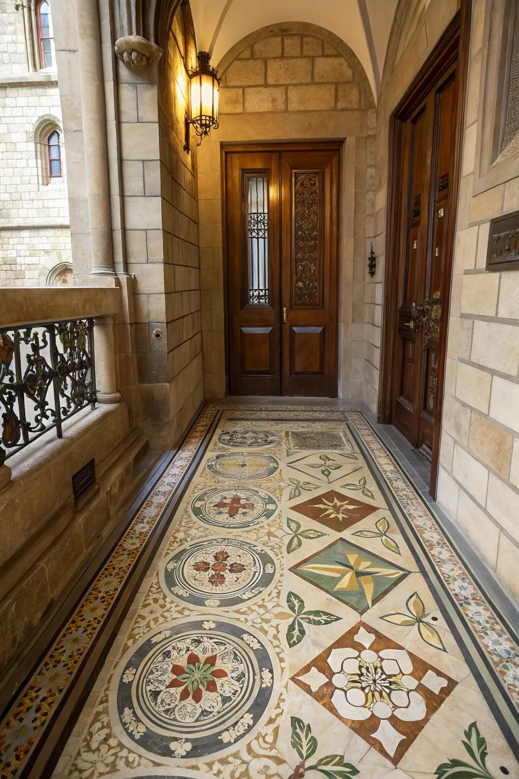 Tell a story with vintage tile inlays