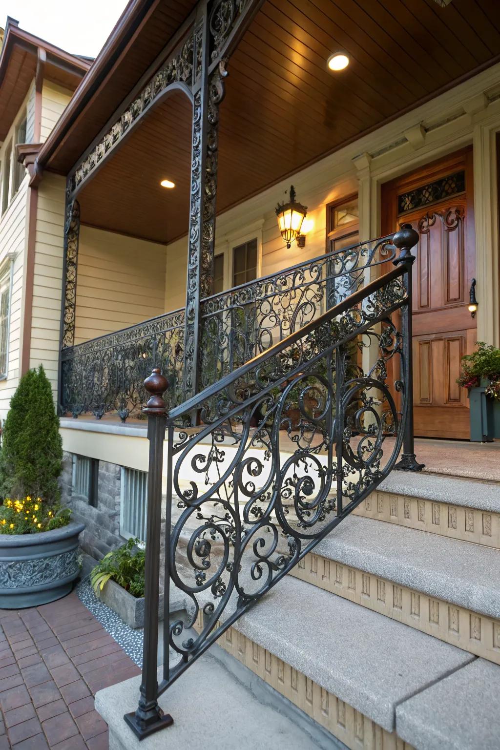 Turn your railings into art with decorative metalwork.
