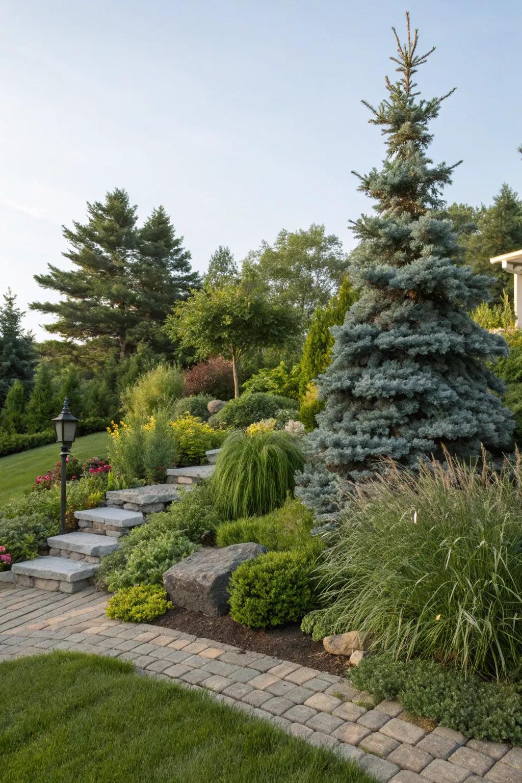 Play with plant heights for a visually intriguing garden.