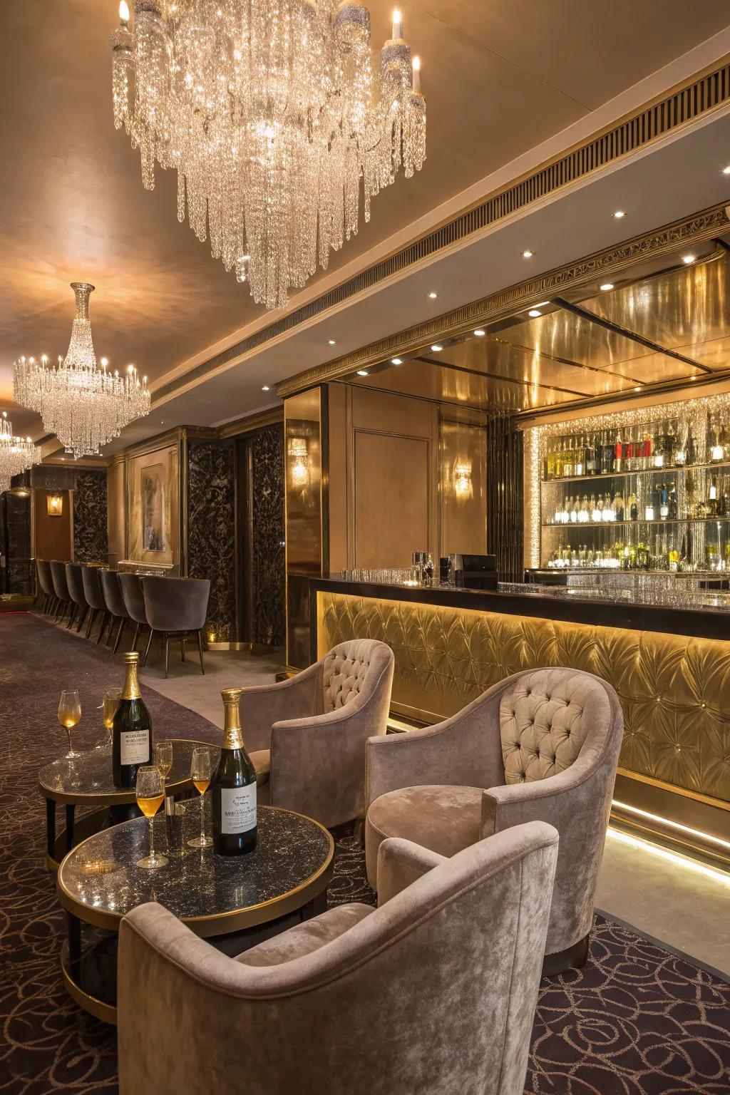 A luxurious lounge perfect for celebrating in style.