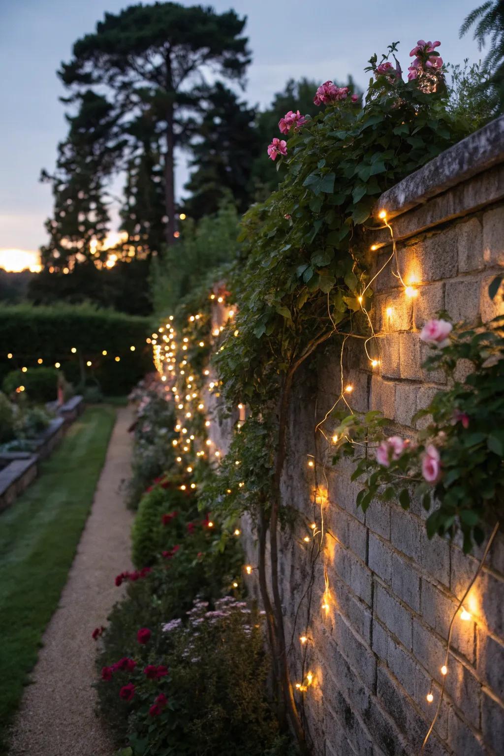 Create an enchanting space with fairy lights.