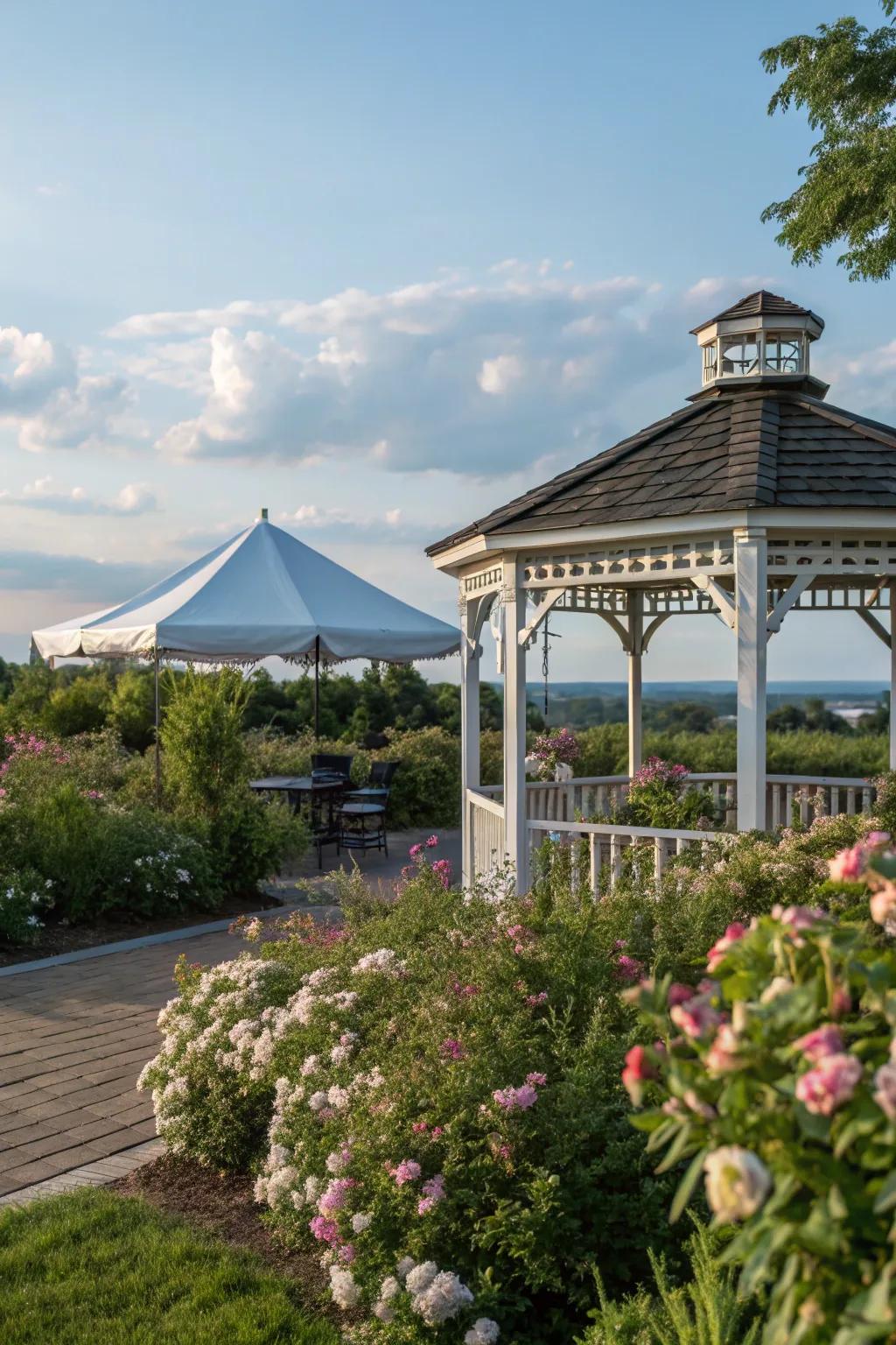 Enjoy versatility with a pop-up canopy.