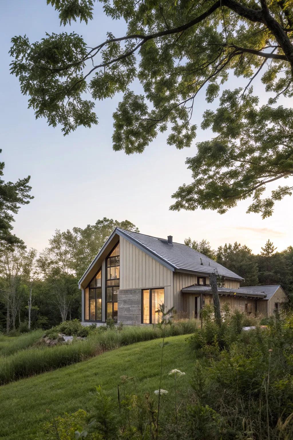Eco-friendly siding options that blend beautifully with nature.