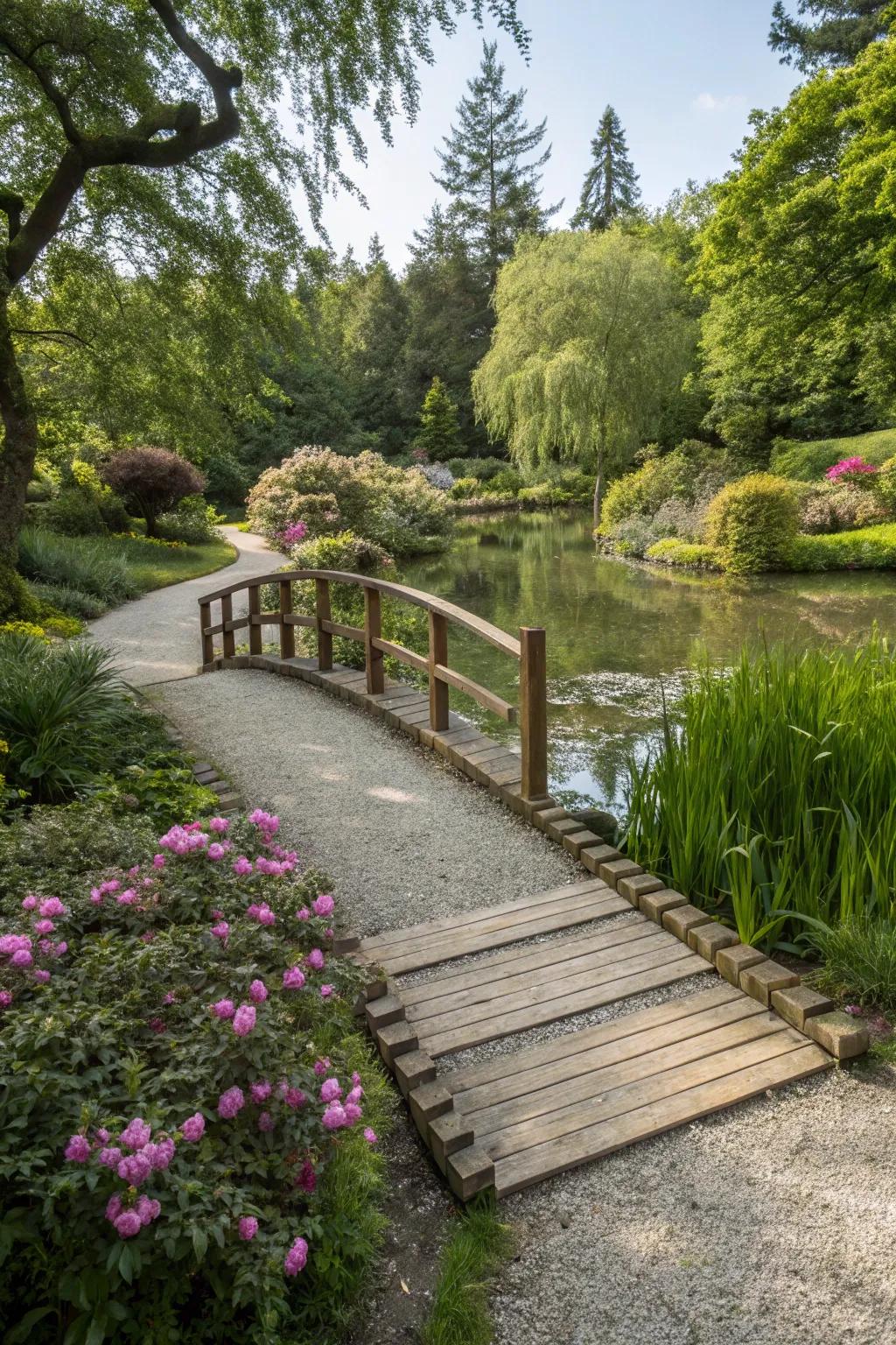 Eco-friendly hardscaping integrating seamlessly with nature.