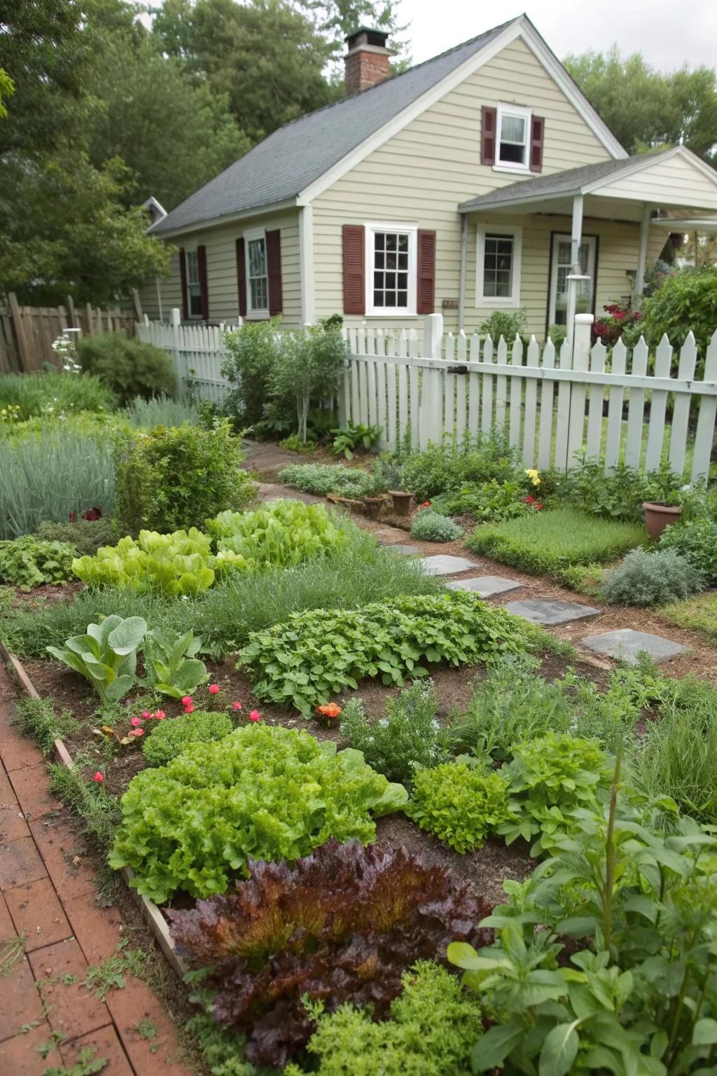 Edible landscaping blends beauty with utility in your front yard.