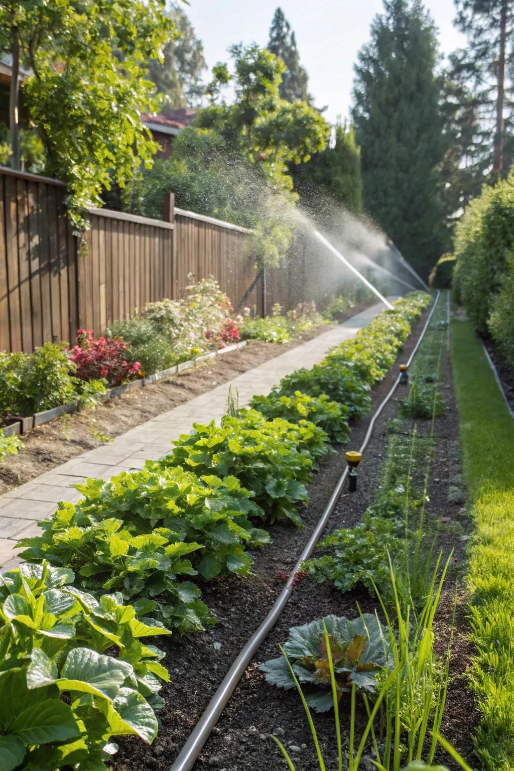 Smart irrigation keeps gardens lush with minimal effort.