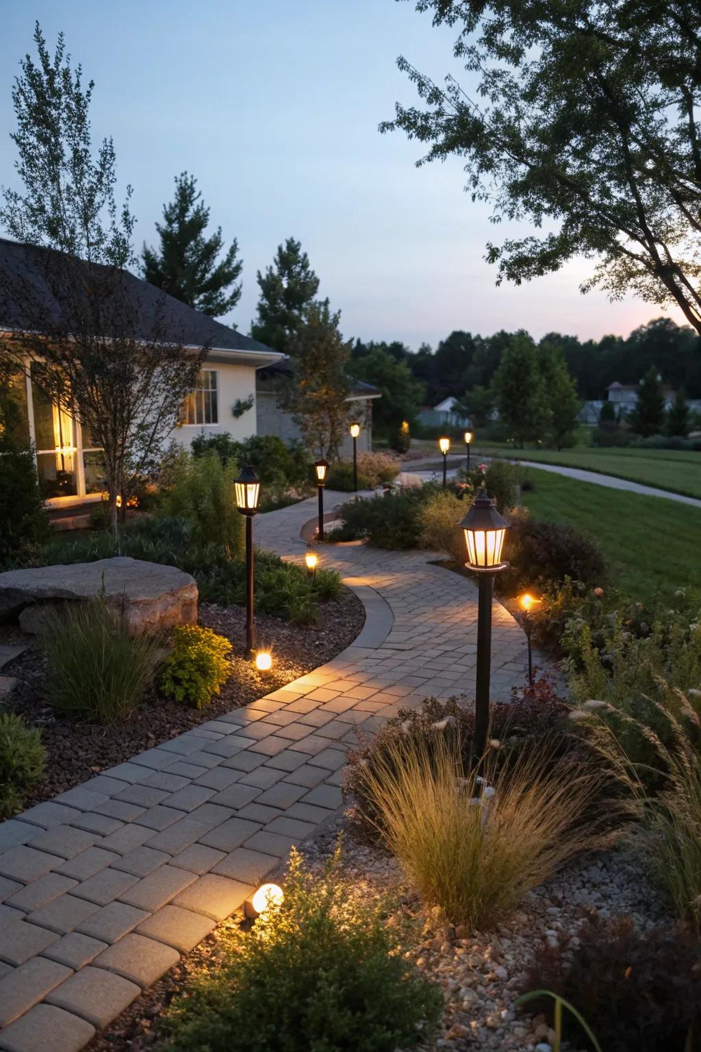 Solar lights offer sustainable nighttime charm
