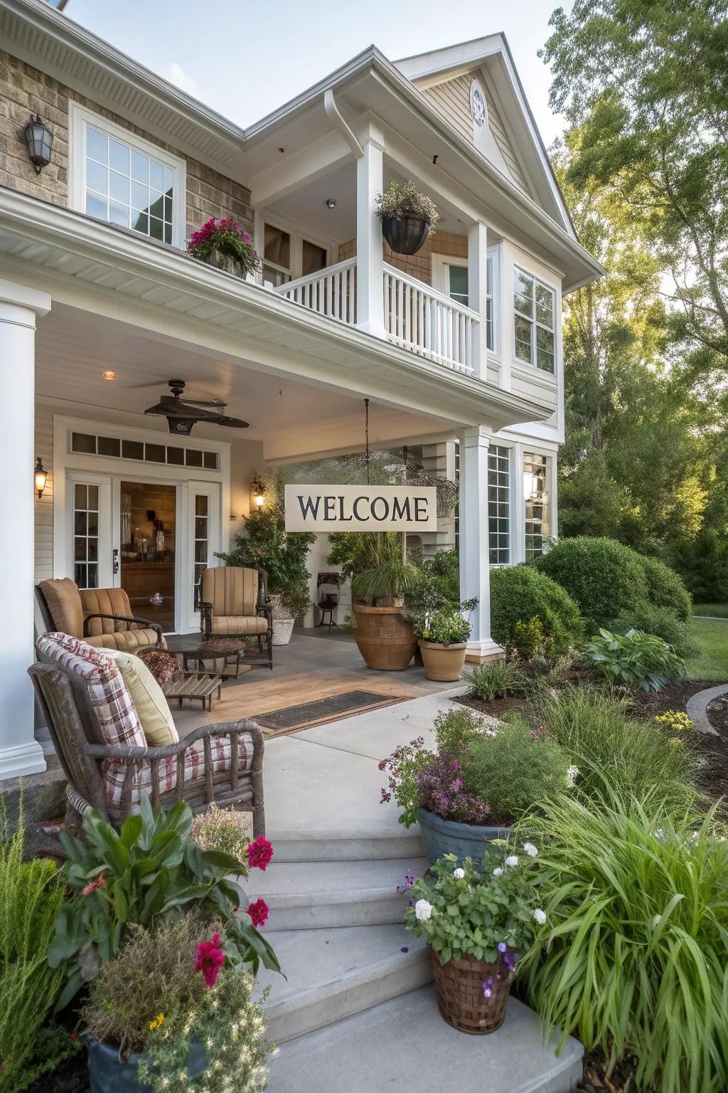 Welcome signs offer a personal touch to your porch.