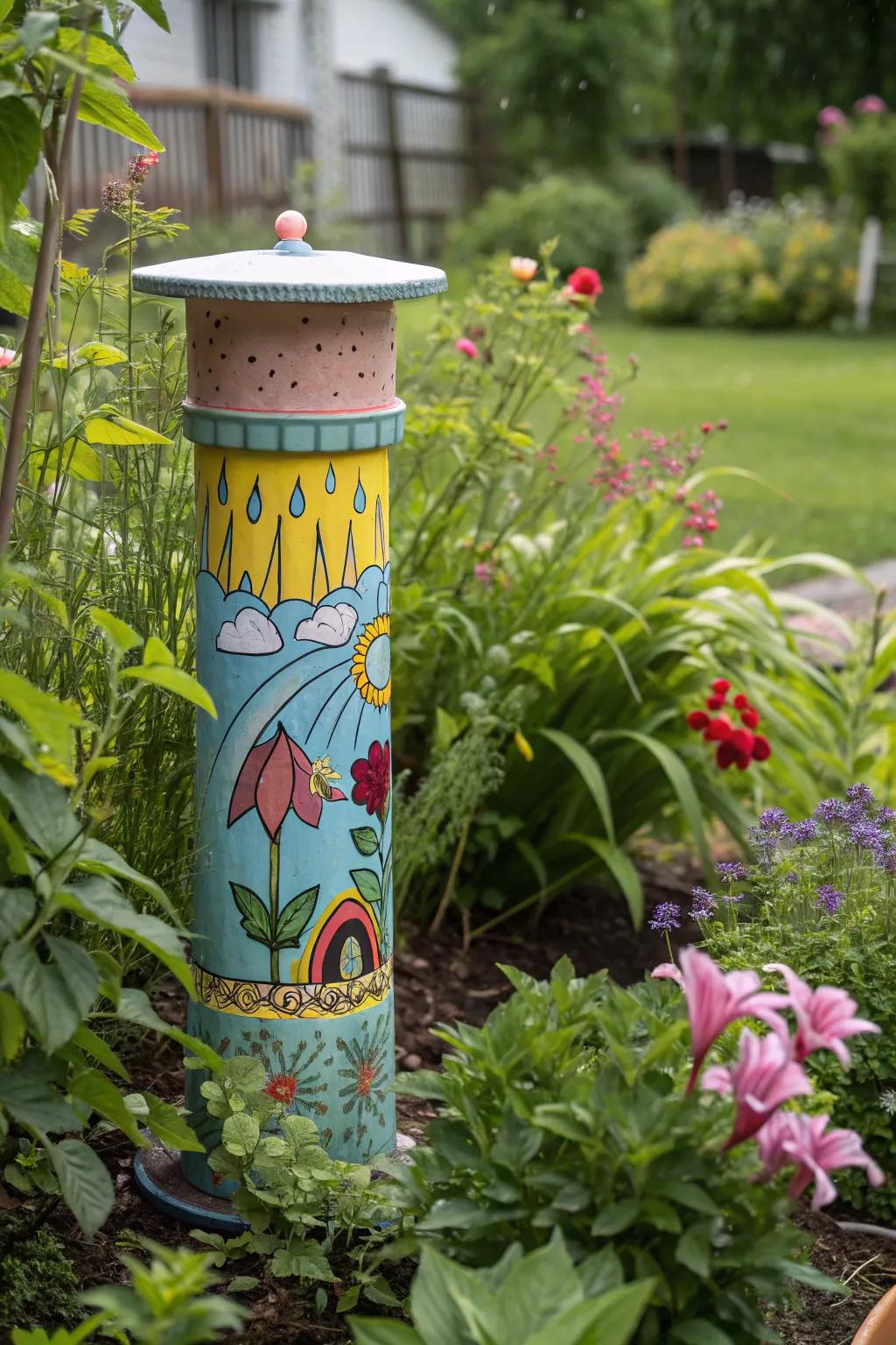 Funky rain gauges can add both style and function to your garden.