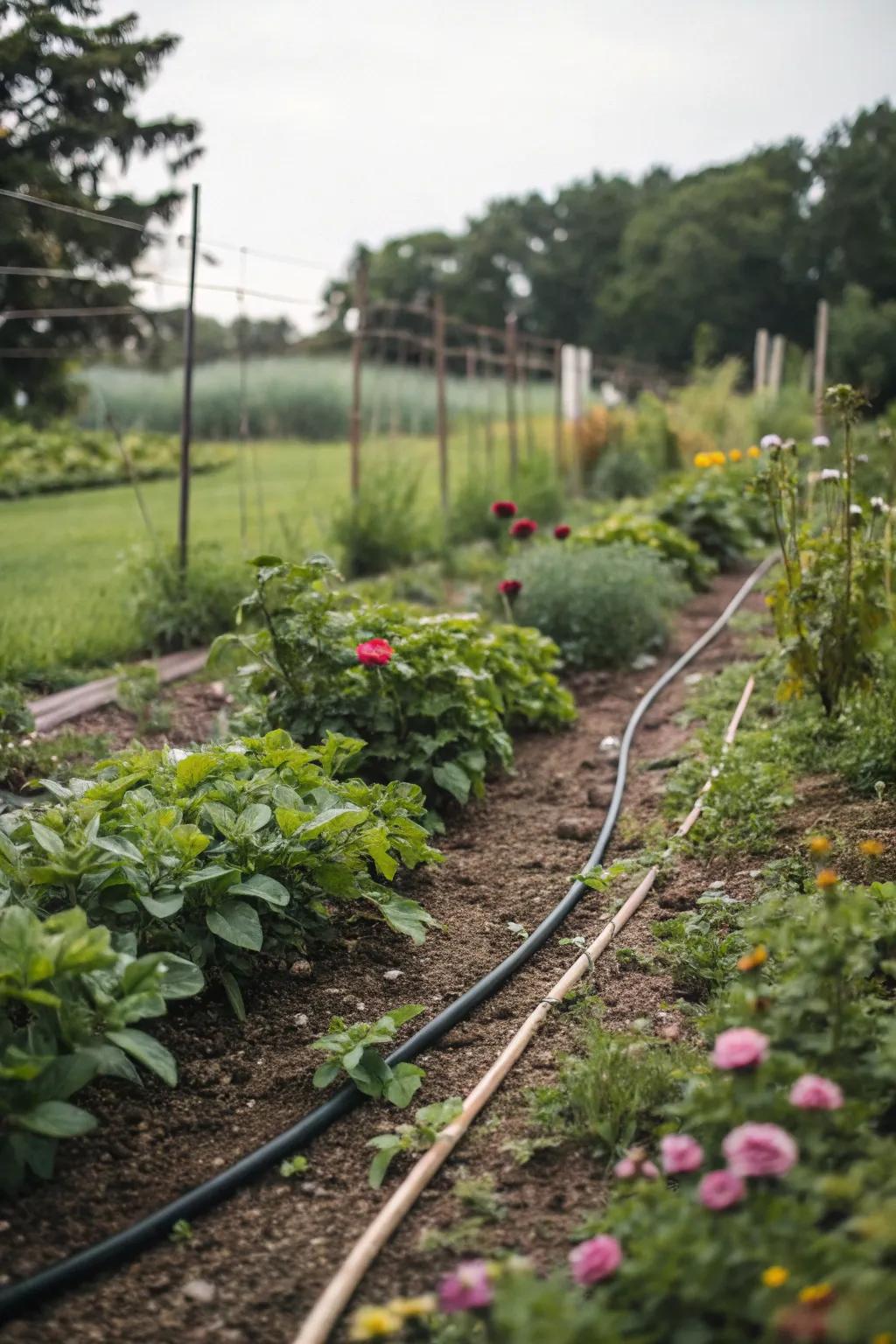 Automated systems ensure your garden gets the water it needs.