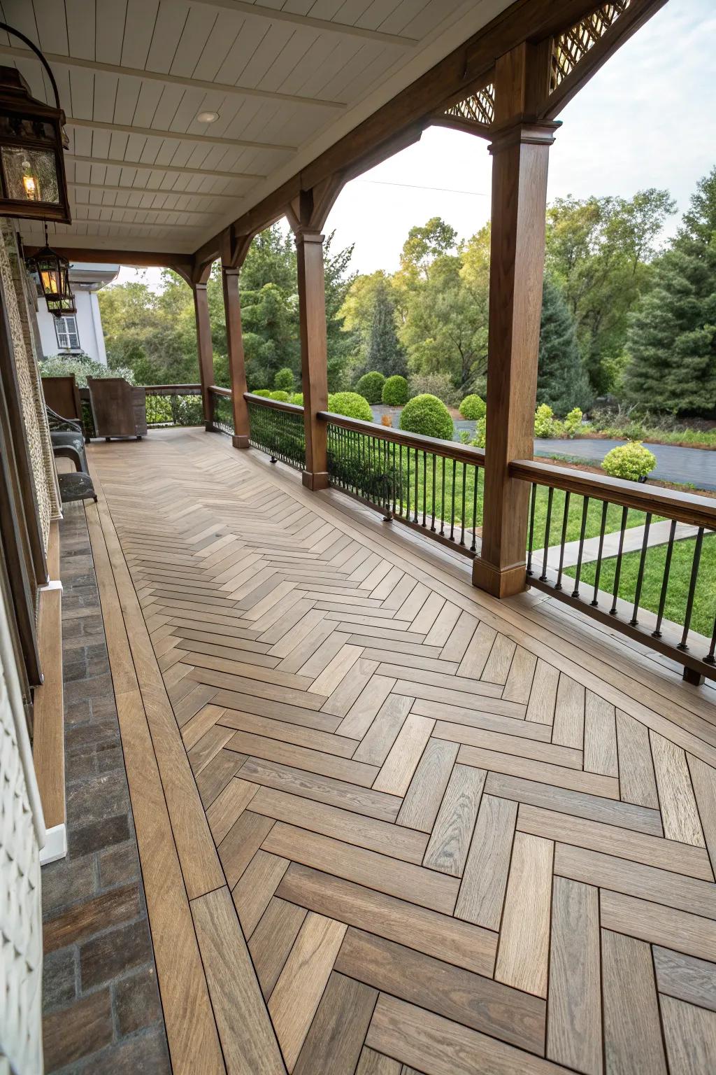 Infuse art into your deck with custom flooring