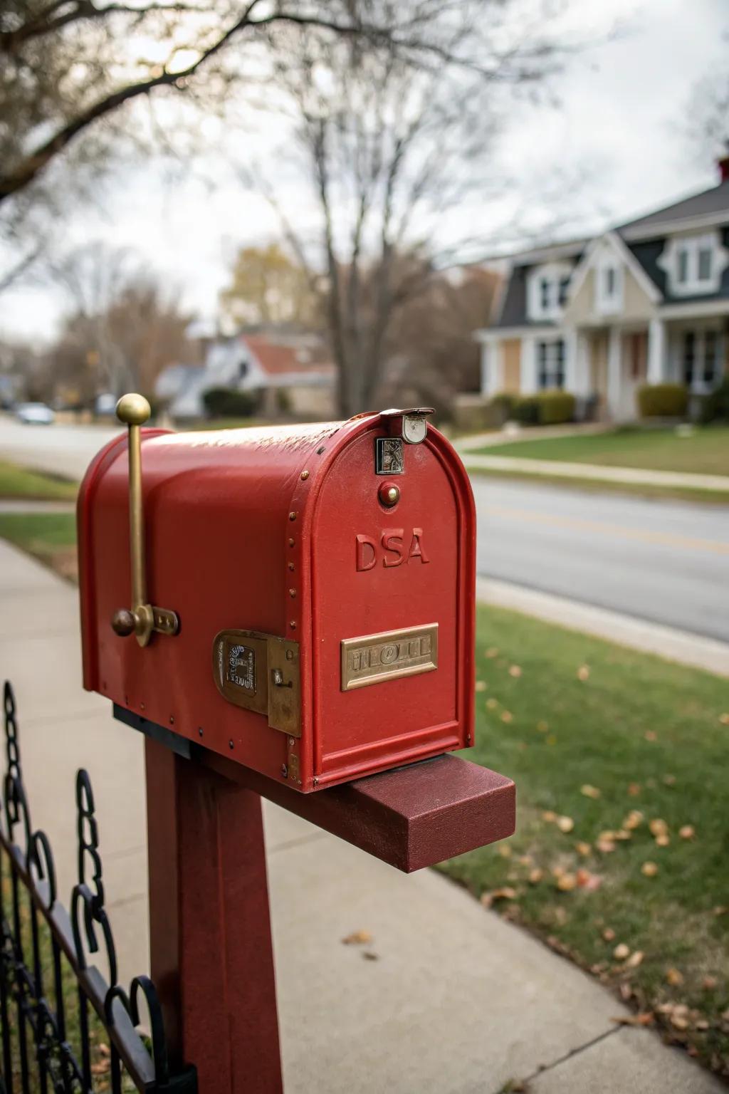A mailbox design that brings vintage charm to the forefront.