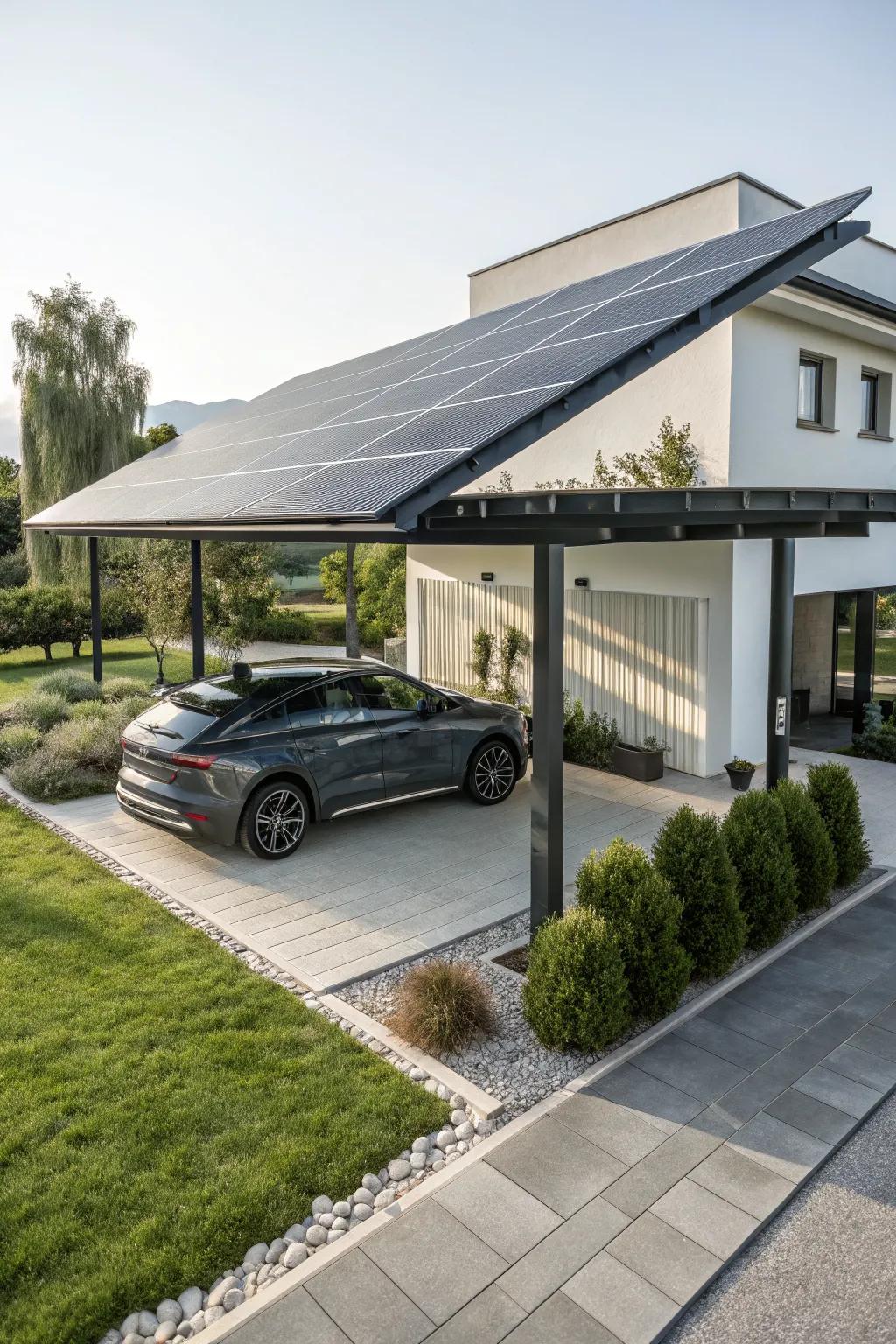 Harness the sun's energy with solar carport designs.