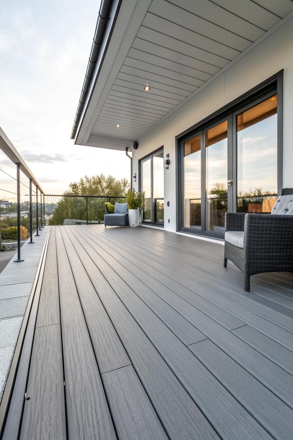 Sustainable materials ensure your deck is both stylish and eco-friendly.