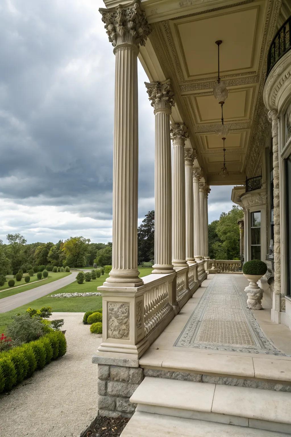 Elevate your porch with distinctive architectural features.