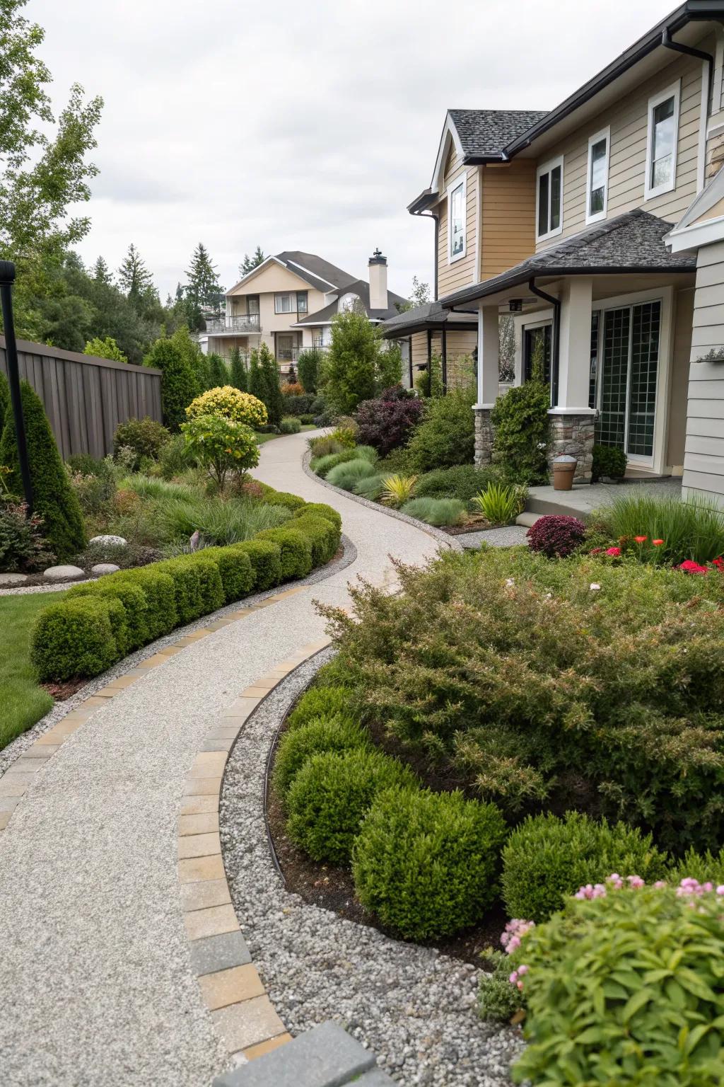 Permeable pathways combine function and style.