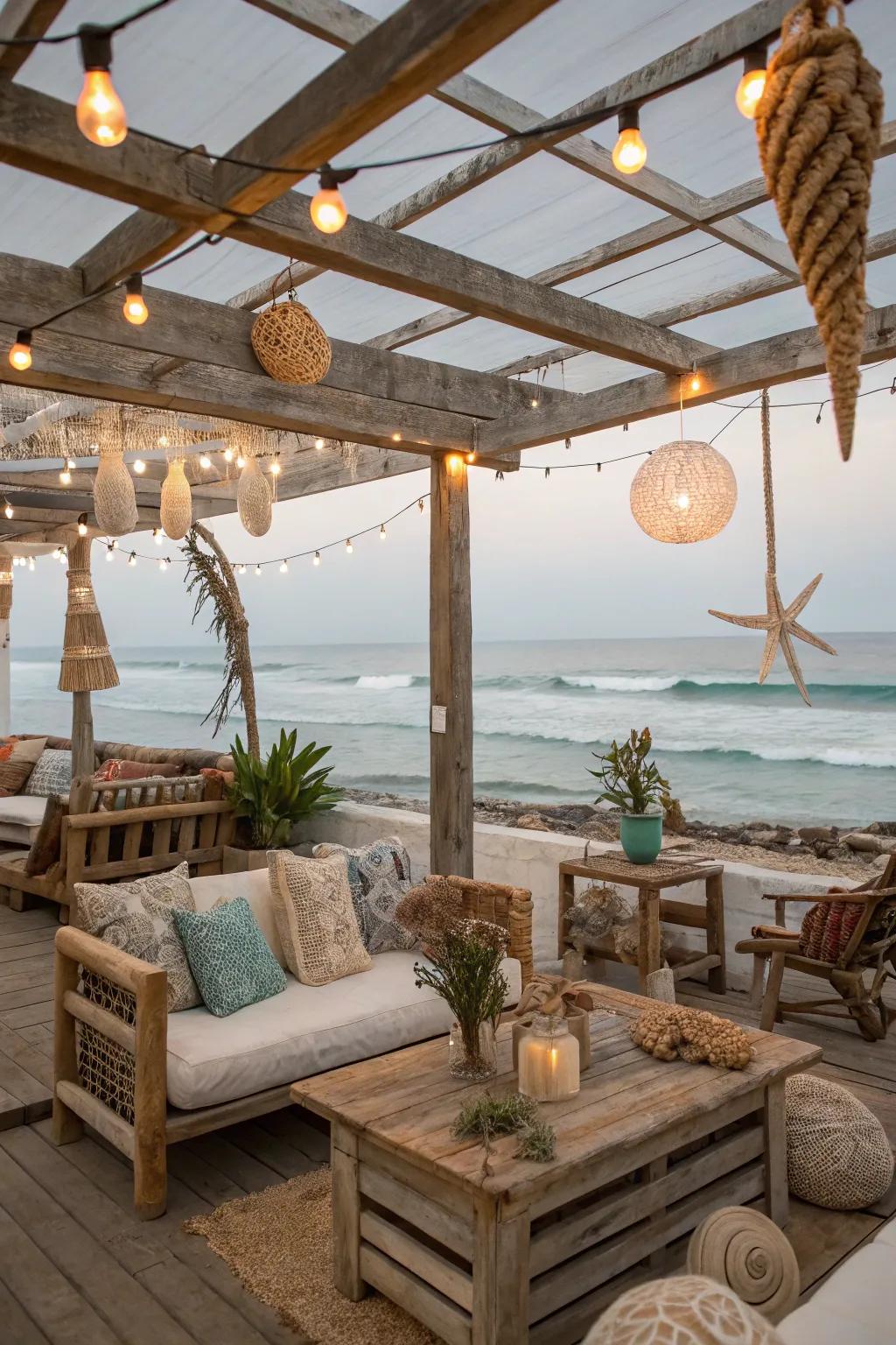 Embrace the seaside with coastal-style ceiling lights.
