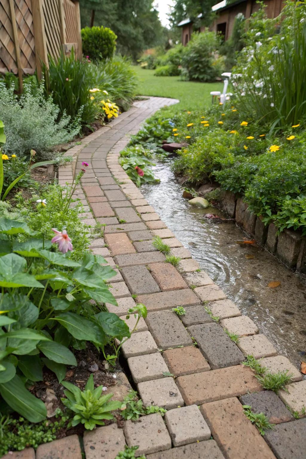 Permeable pavers are both practical and attractive.