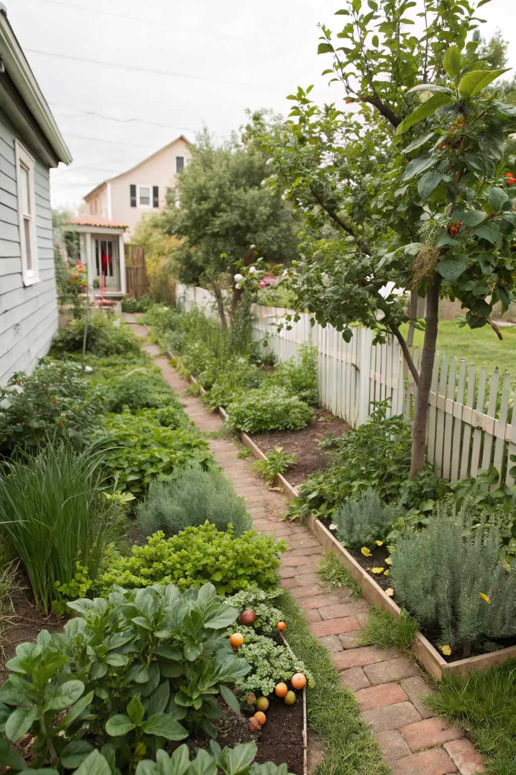 Edible plants provide beauty and utility in your front yard.