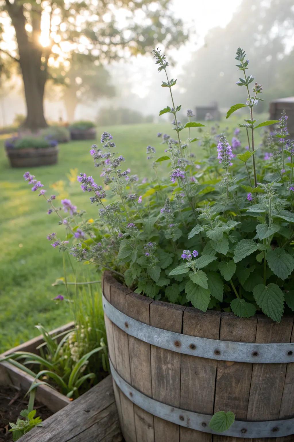 Nepeta: A charming yet effective mosquito repellent.