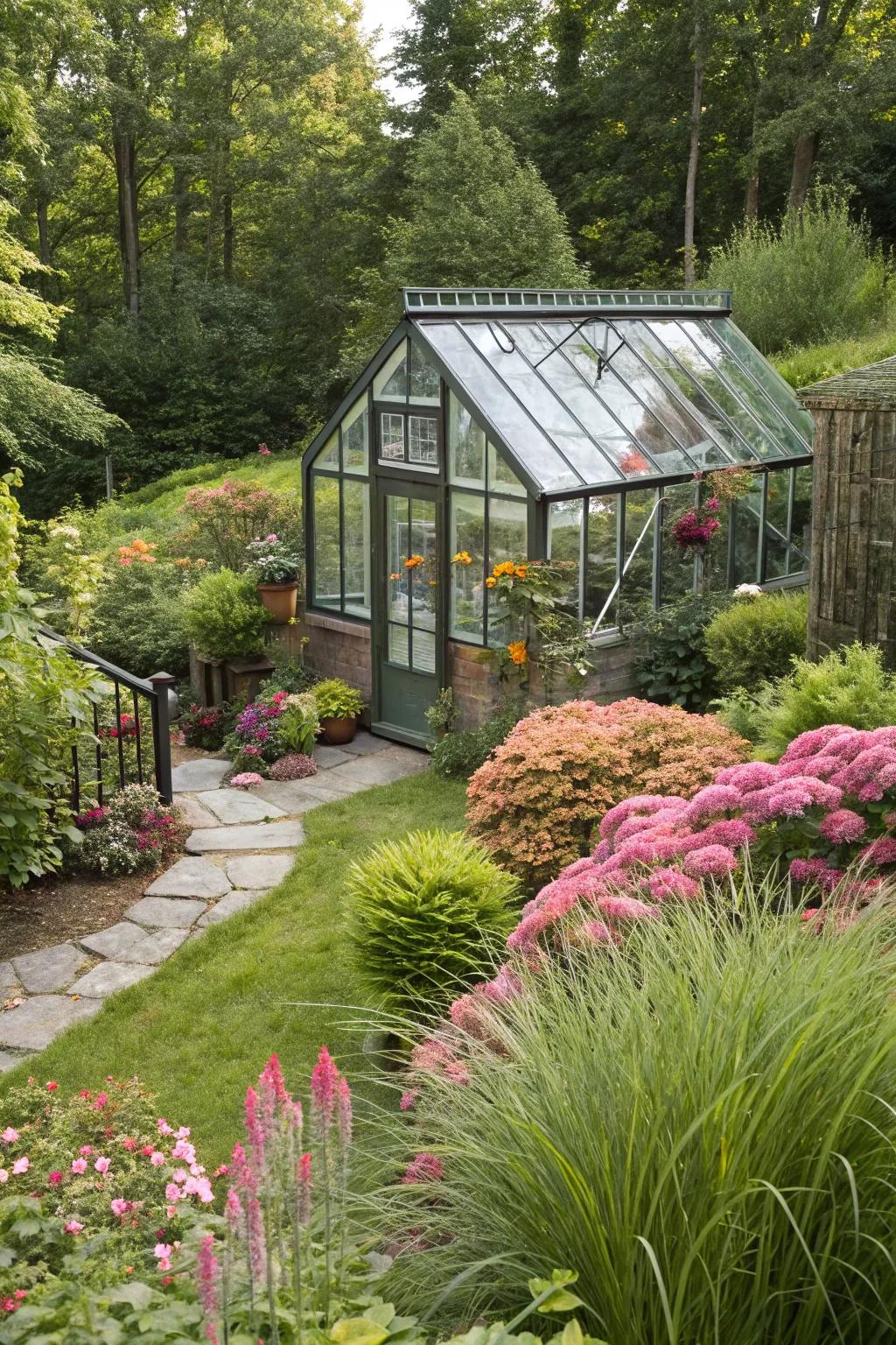 A greenhouse extends your gardening season all year.