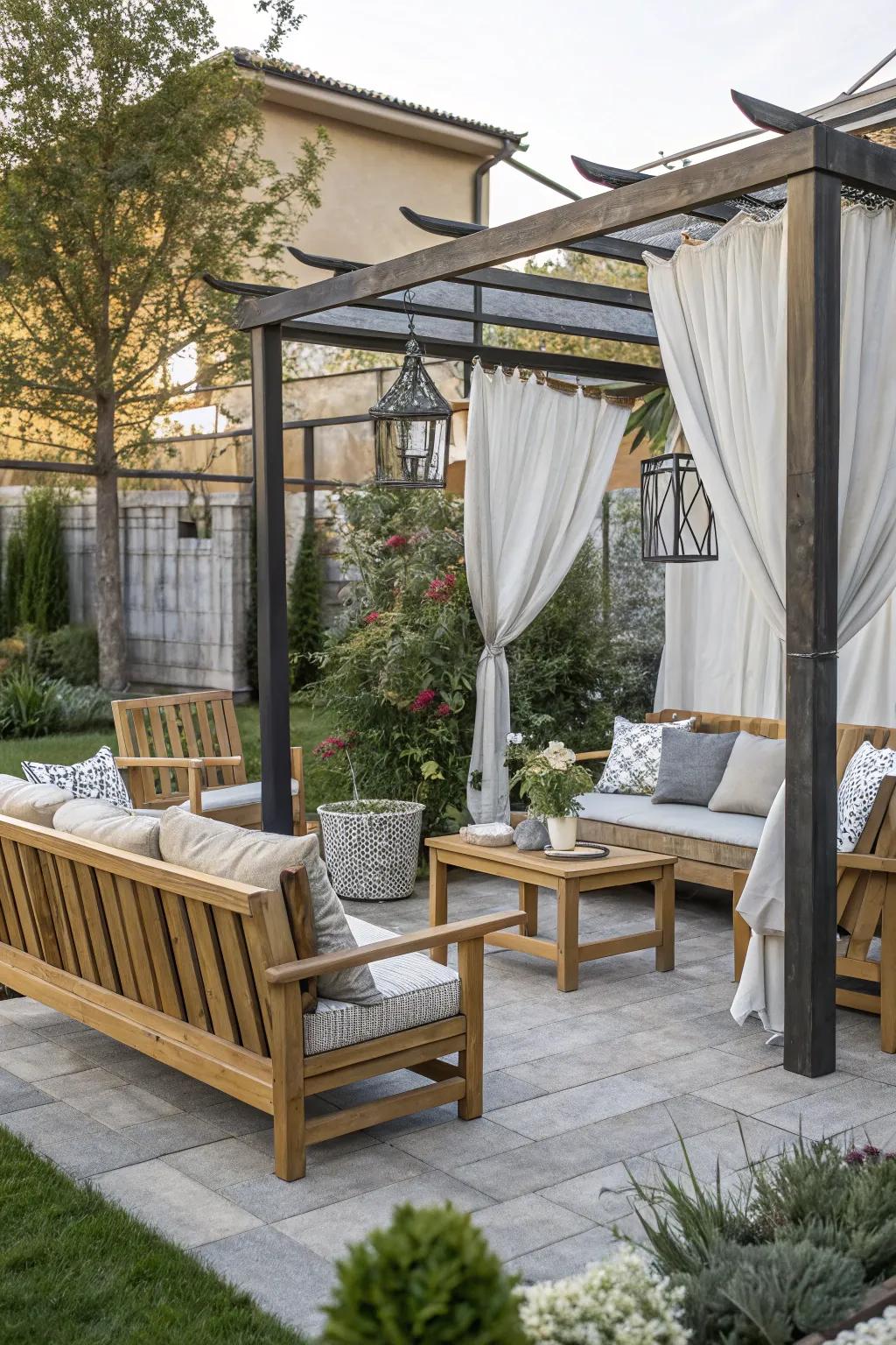 Mixing textures and styles adds character to the garden.