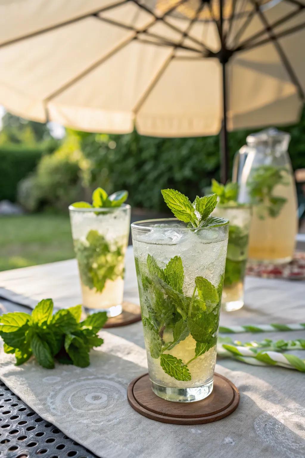 Herb-infused drinks offer a refreshing and sophisticated taste experience.