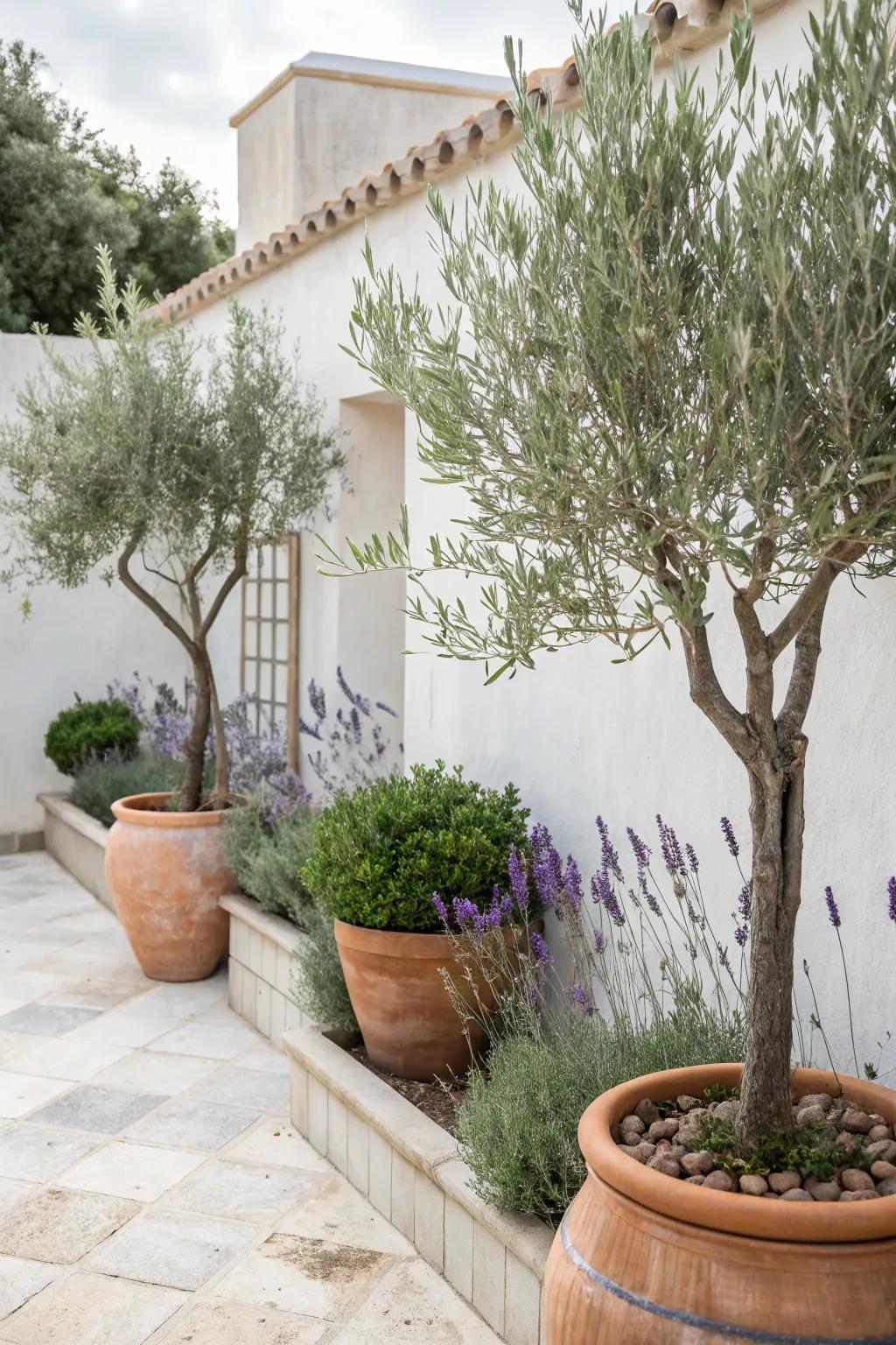 Relax with a Mediterranean-inspired patio.