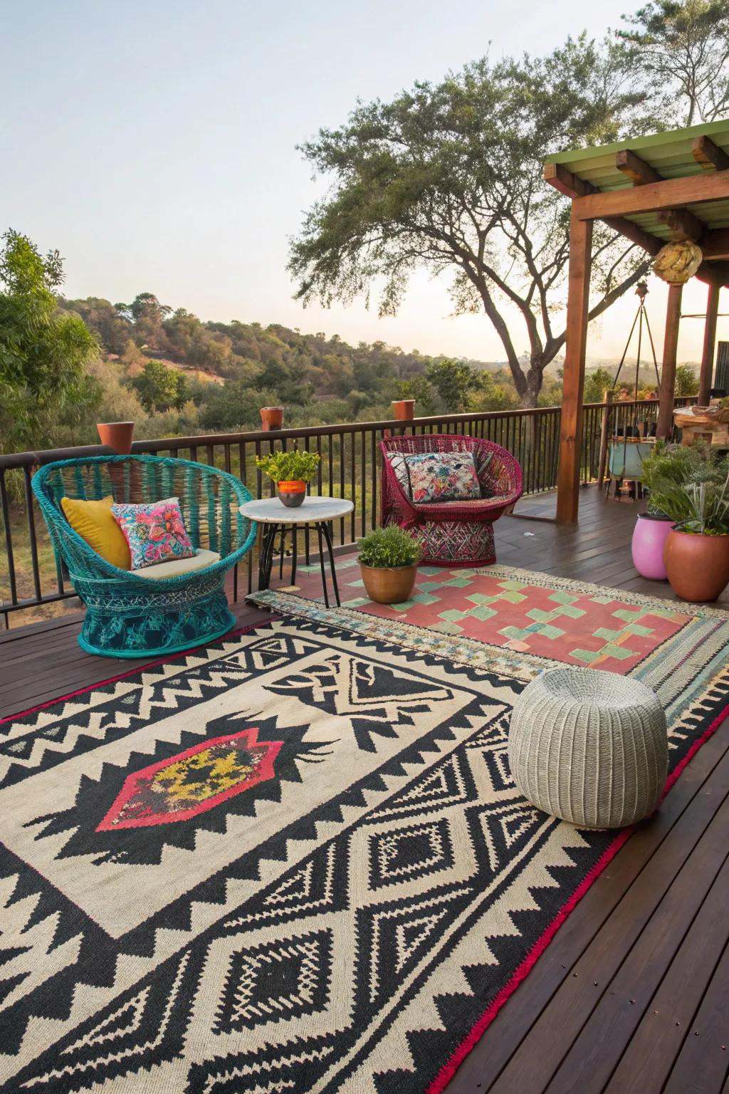 Introduce tribal patterns for an artistic and cultural touch.